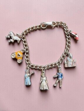 Vintage Cinderella Charm Bracelet